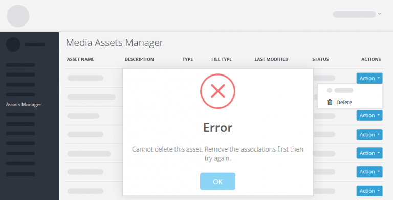 asset delete