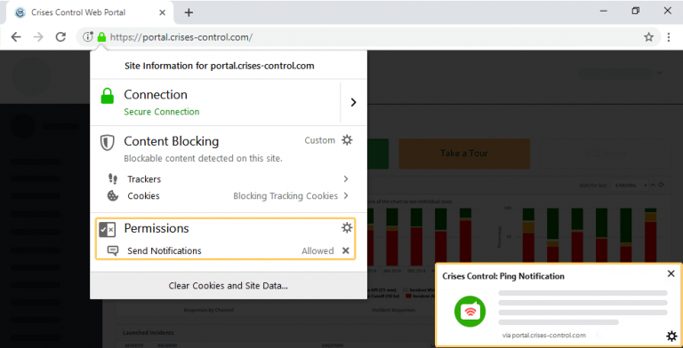 browser notifications