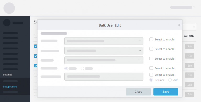 bulk user edit
