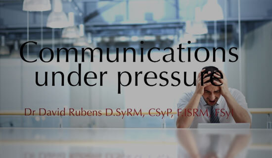 Communication Under Pressure - Video