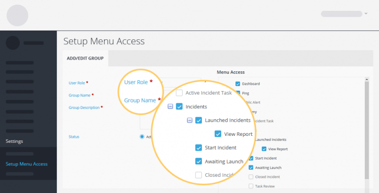 menu access