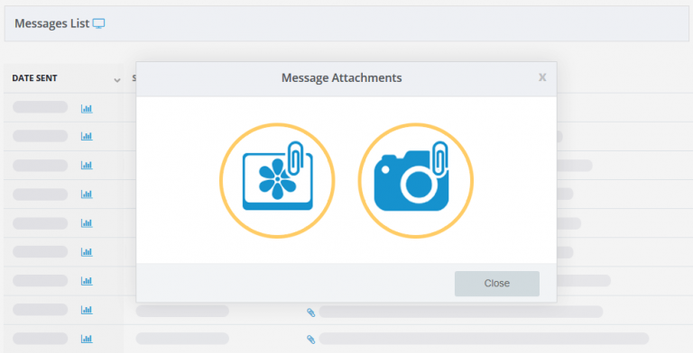 message attachment