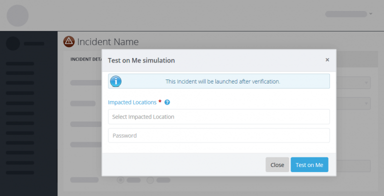 test incident