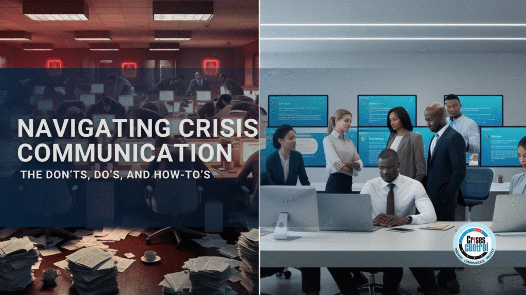 What not to do in crisis communication?