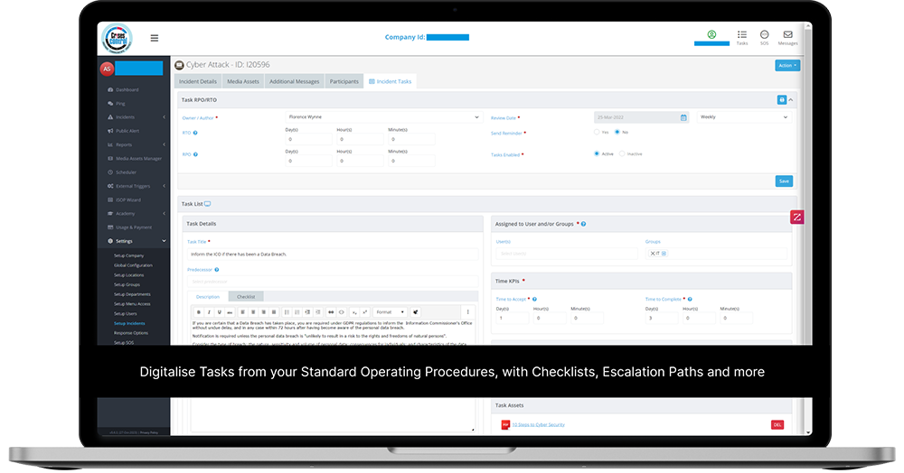 Incident Task Manager