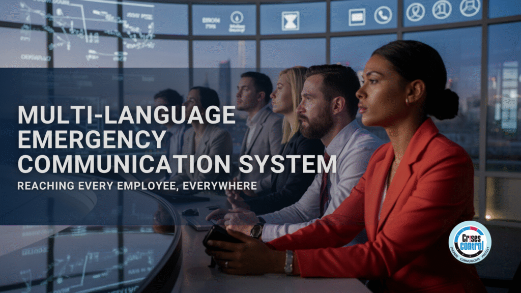 Multi-language emergency communication system