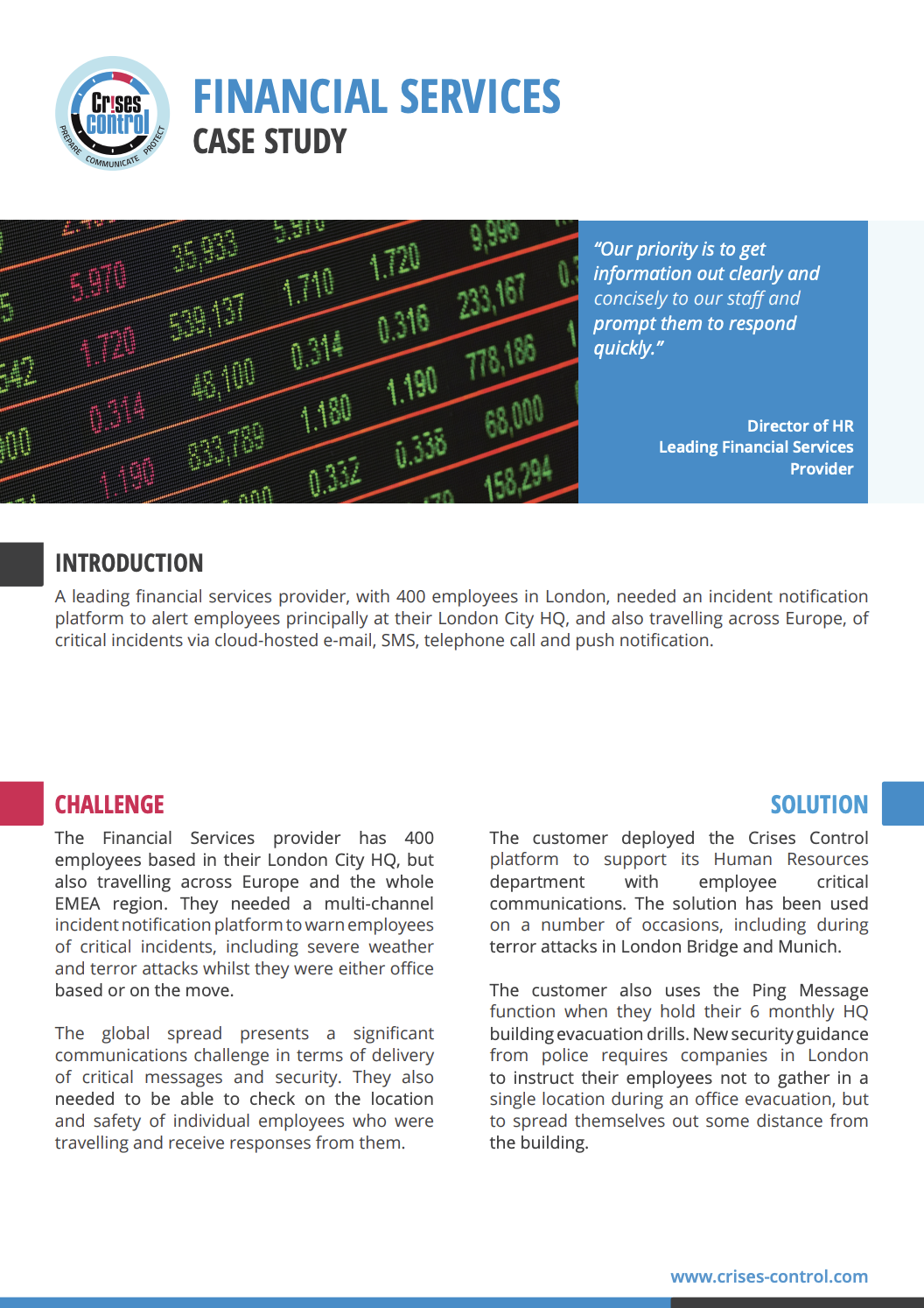 Financial Services and Insurance