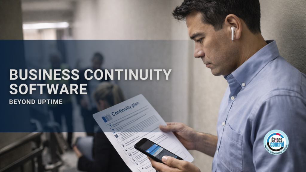 business continuity software supporting staff during an office disruption