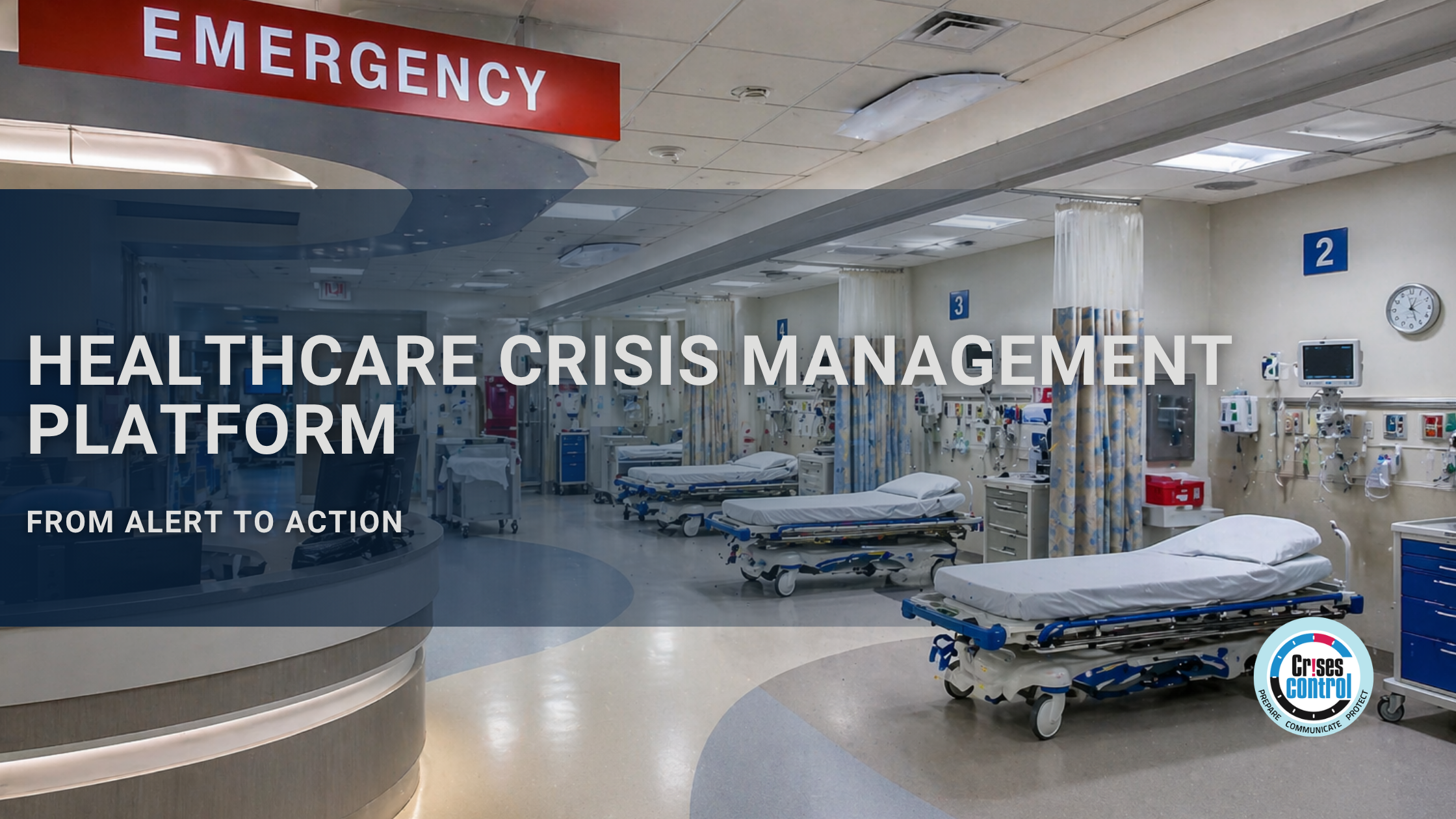 healthcare crisis management platform showing live task coordination and escalation from alert to action