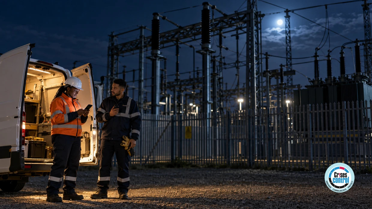 alerting field engineers during a control room outage
