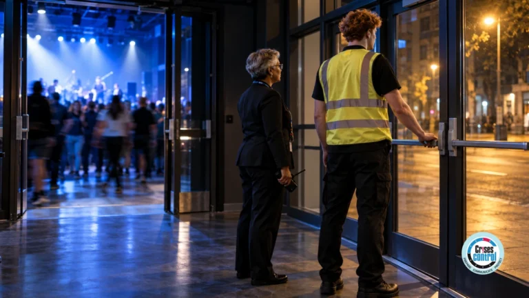 Martyn's Law lockdown procedure for venue staff