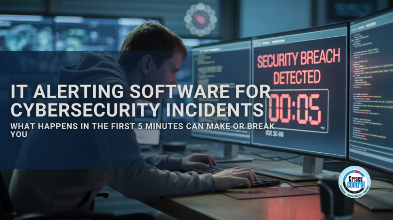 IT alerting software for cybersecurity incidents