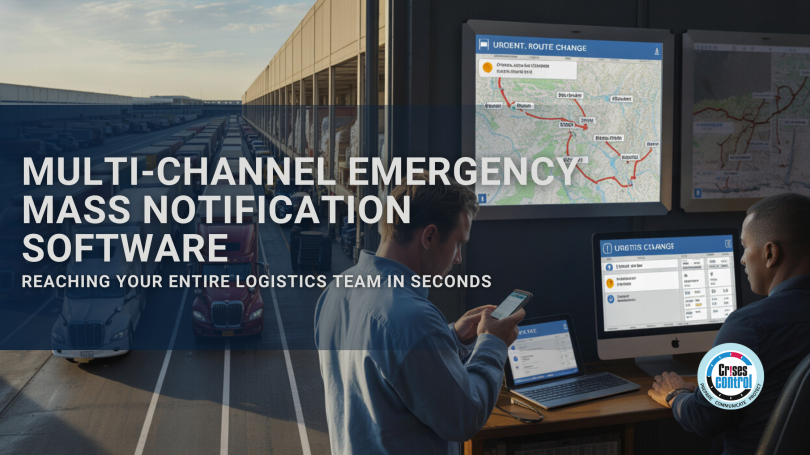 Multi-channel emergency mass notification software